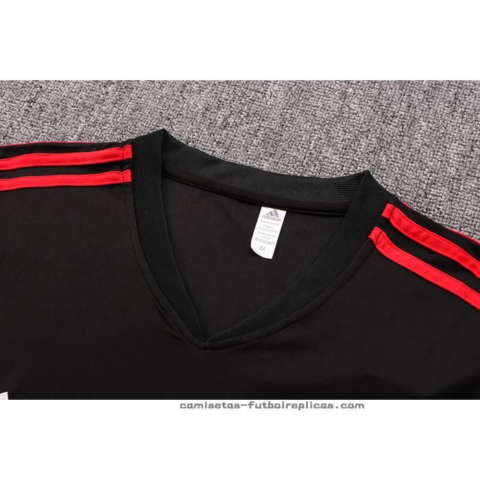 Chandal del Manchester United Manga Corta 2022-2023 Negro - Pantalon Corto